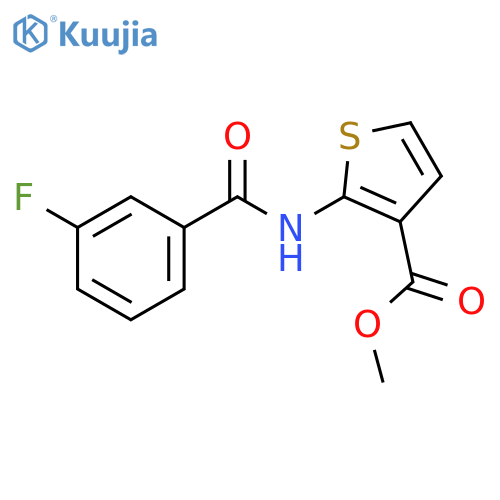methyl 2-(3-fluorobenzamido)thiophene-3-carboxylate structure