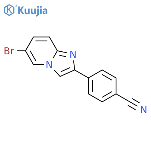 BENZONITRILE, 4-(6-BROMOIMIDAZO[1,2-A]PYRIDIN-2-YL)- structure