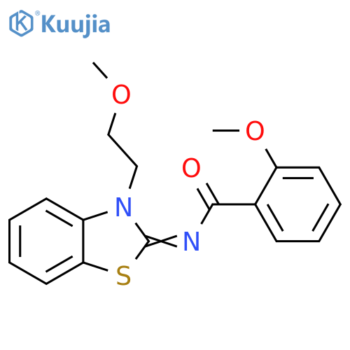 2-methoxy-N-(2Z)-3-(2-methoxyethyl)-2,3-dihydro-1,3-benzothiazol-2-ylidenebenzamide structure