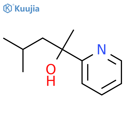4-Methyl-2-(pyridin-2-yl)pentan-2-ol structure