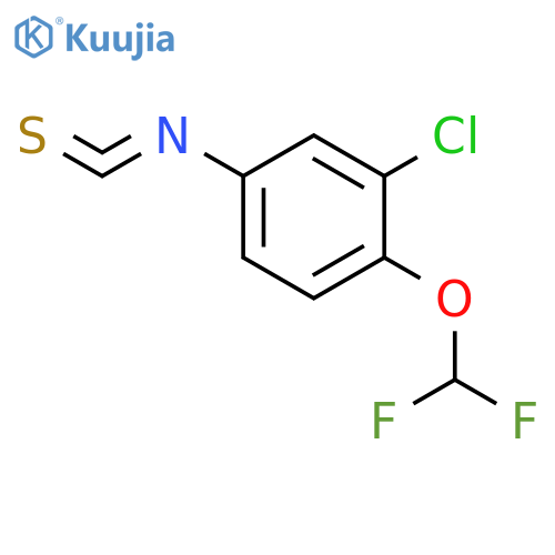 2-Chloro-1-(difluoromethoxy)-4-isothiocyanatobenzene structure