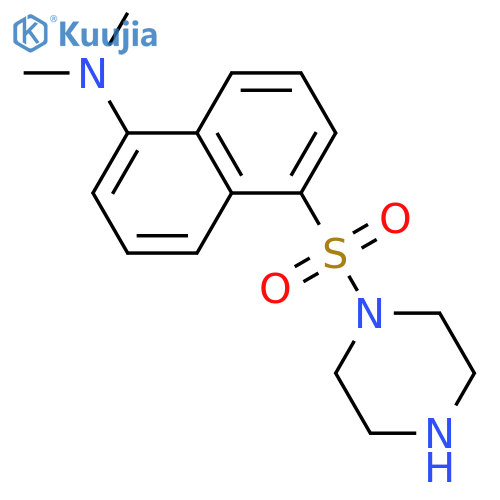 Piperazine, 1-[[5-(dimethylamino)-1-naphthalenyl]sulfonyl]- structure