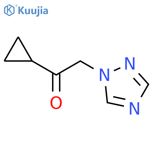 1-cyclopropyl-2-(1H-1,2,4-triazol-1-yl)ethan-1-one structure
