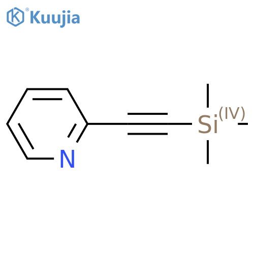 trimethyl-[2-(2-pyridyl)ethynyl]silane structure