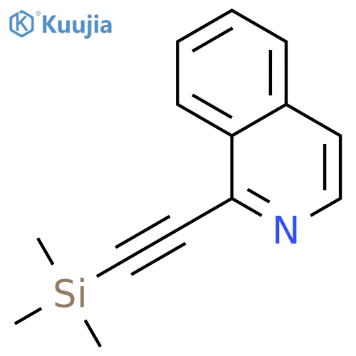 1-((Trimethylsilyl)ethynyl)isoquinoline structure