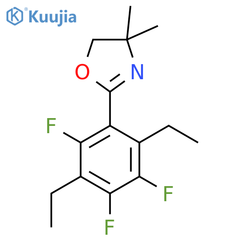 OXAZOLE, 2-(3,6-DIETHYL-2,4,5-TRIFLUOROPHENYL)-4,5-DIHYDRO-4,4-DIMETHYL- structure