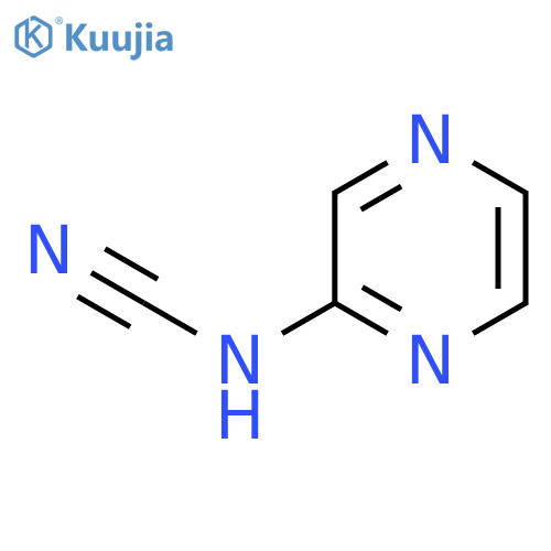 Cyanamide, pyrazinyl- structure