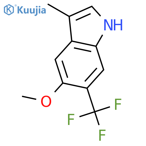 1H-Indole, 5-methoxy-3-methyl-6-(trifluoromethyl)- structure
