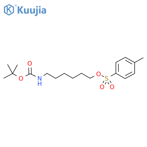 Carbamic acid, [6-[[(4-methylphenyl)sulfonyl]oxy]hexyl]-,1,1-dimethylethyl ester structure