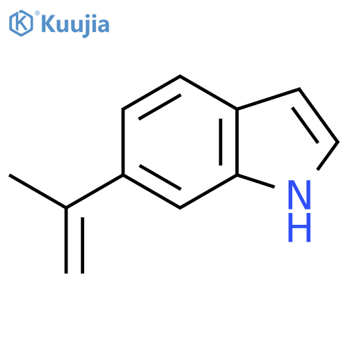 1H-Indole, 6-(1-methylethenyl)- structure
