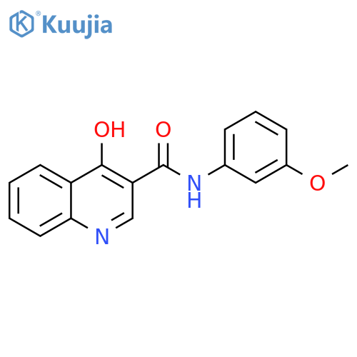 4-hydroxy-N-(3-methoxyphenyl)quinoline-3-carboxamide structure