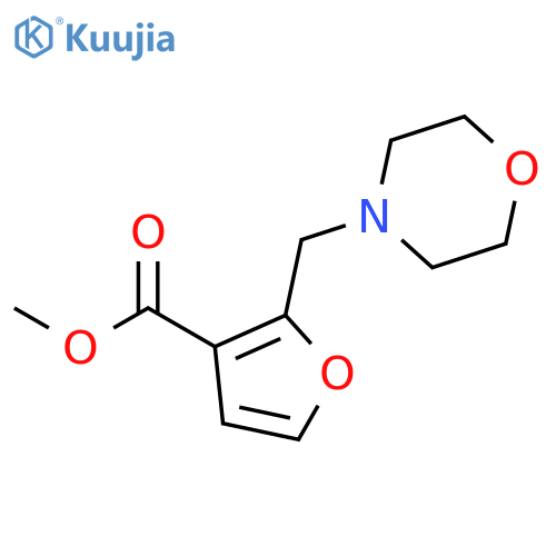 3-Furancarboxylic acid, 2-(4-morpholinylmethyl)-, methyl ester structure