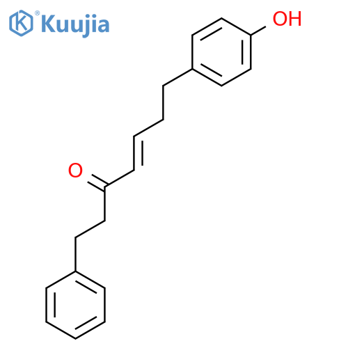 4-Hepten-3-one, 7-(4-hydroxyphenyl)-1-phenyl- structure