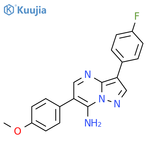 3-(4-Fluorophenyl)-6-(4-methoxyphenyl)pyrazolo[1,5-a]pyrimidin-7-amine structure