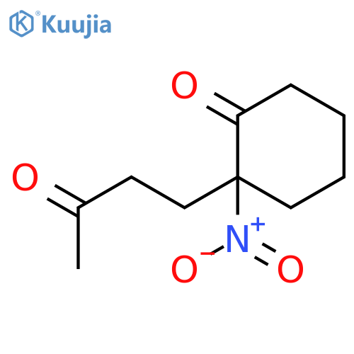 Cyclohexanone, 2-nitro-2-(3-oxobutyl)- structure