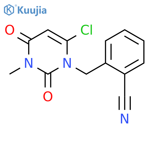 2-(6-Chloro-3,4-dihydro-3-methyl-2,4-dioxo-1(2H)-pyrimidinyl)methyl-benzonitrile structure