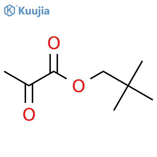 Propanoic acid, 2-oxo-, 2,2-dimethylpropyl ester structure