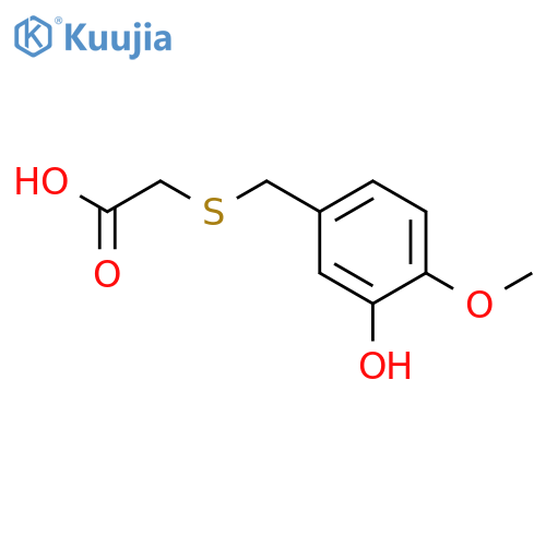 ACETIC ACID, [[(3-HYDROXY-4-METHOXYPHENYL)METHYL]THIO]- structure