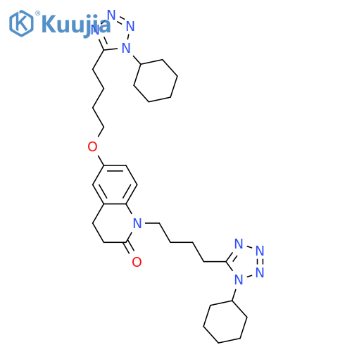 6-4-(1-Cyclohexyl-1H-tetrazol-5-yl)butoxy-1-4-(1-cyclohexyl-1H-tetrazol-5-yl)butyl-3,4-dihydro-2(1H)-quinolinone structure