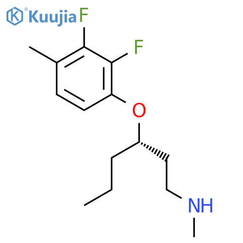 1-HEXANAMINE, 3-(2,3-DIFLUORO-4-METHYLPHENOXY)-N-METHYL-, (3S)- structure