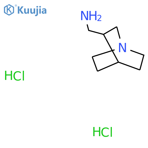 {1-azabicyclo2.2.2octan-3-yl}methanamine dihydrochloride structure
