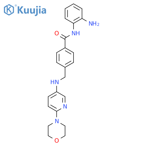 Benzamide,N-(2-aminophenyl)-4-[[[6-(4-morpholinyl)-3-pyridinyl]amino]methyl]- structure