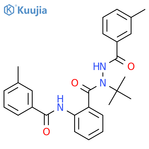 N-(2-{[N'-tert-butyl-1-(3-methylphenyl)formohydrazido]carbonyl}phenyl)-3-methylbenzamide structure