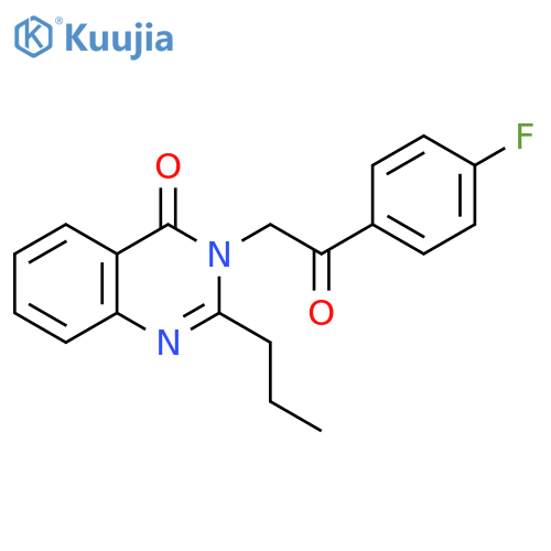 3-2-(4-Fluorophenyl)-2-oxoethyl-2-propyl-4(3H)-quinazolinone structure