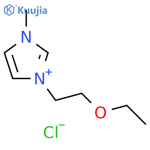 1-(2-ethoxyethyl)-3-methylimidazolium chloride structure