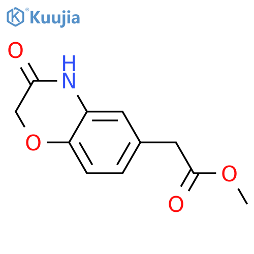 Methyl 2-(3-oxo-3,4-dihydro-2H-benzo[b][1,4]oxazin-6-yl)acetate structure
