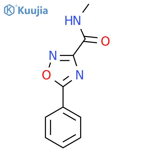 N-methyl-5-phenyl-1,2,4-oxadiazole-3-carboxamide structure