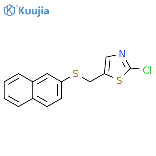 2-Chloro-5-[(naphthalen-2-ylsulfanyl)methyl]-1,3-thiazole structure