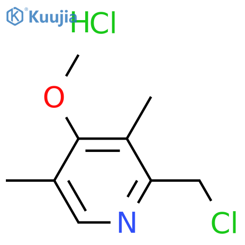 2-Chloromethyl-4-methoxy-3,5-dimethylpyridine hydrochloride structure