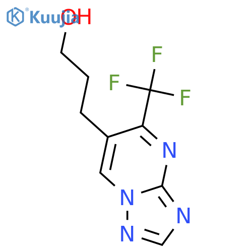 3-[5-(TRIFLUOROMETHYL)[1,2,4]TRIAZOLO[1,5-A]PYRIMIDIN-6-YL]-1-PROPANOL structure