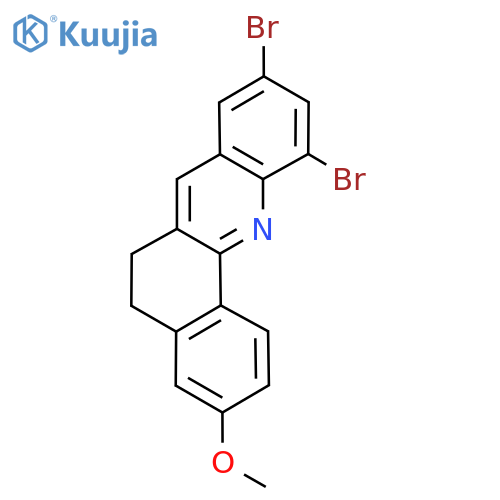 9,11-Dibromo-3-methoxy-5,6-dihydrobenzo[c]acridine structure