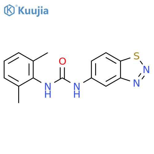 3-(1,2,3-benzothiadiazol-5-yl)-1-(2,6-dimethylphenyl)urea structure