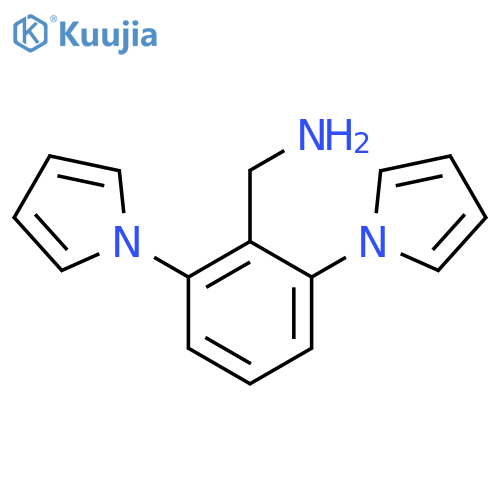 [2,6-bis(1H-pyrrol-1-yl)phenyl]methanamine structure
