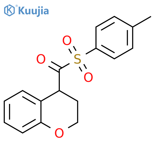 (3,4-dihydro-2H-1-benzopyran-4-yl)(4-methylbenzenesulfonyl)methanone structure