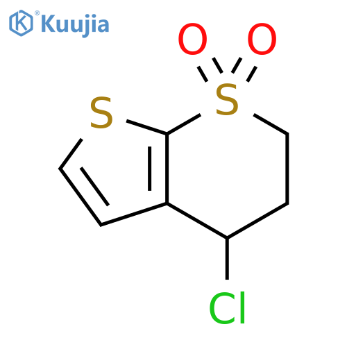 4-chloro-2H,3H,4H-1lambda6-thieno[2,3-b]thiopyran-1,1-dione structure