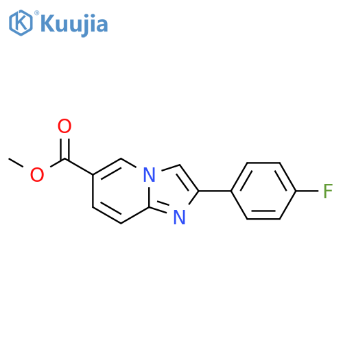 Methyl 2-(4-fluorophenyl)imidazo1,2-apyridine-6-carboxylate structure