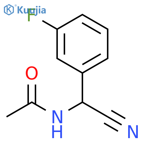 Acetamide, N-[cyano(3-fluorophenyl)methyl]- structure