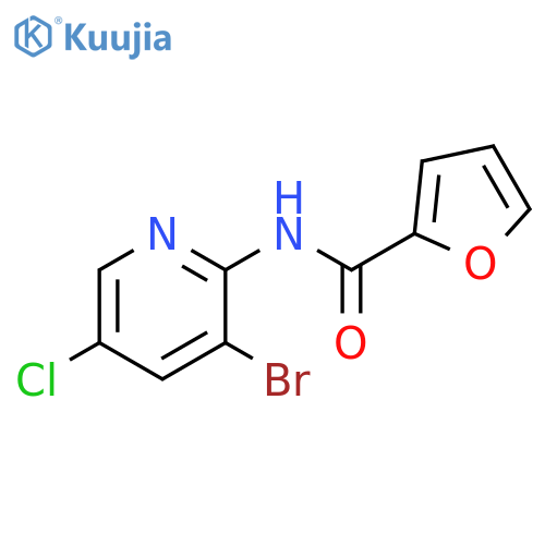N-(3-bromo-5-chloropyridin-2-yl)furan-2-carboxamide structure