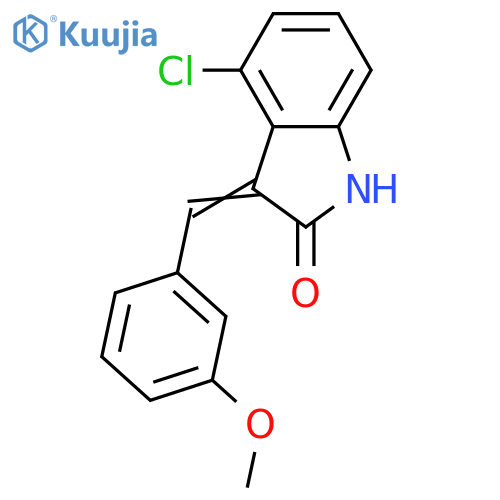 4-CHLORO-3-[(Z)-(3-METHOXYPHENYL)METHYLIDENE]-1H-INDOL-2-ONE structure