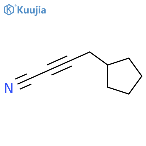 2-Butynenitrile, 4-cyclopentyl- structure