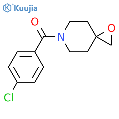 6-(4-chlorobenzoyl)-1-oxa-6-azaspiro[2.5]octane structure
