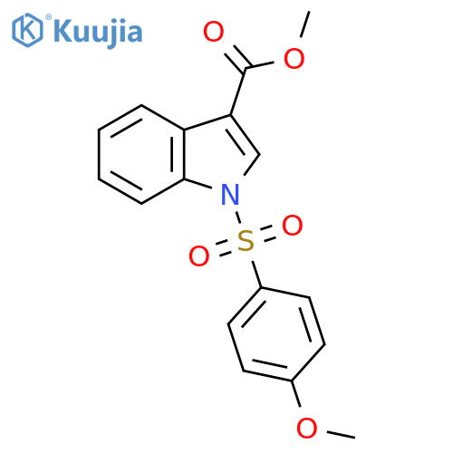 Methyl 1-[(4-methoxyphenyl)sulfonyl]-1H-indole-3-carboxylate structure