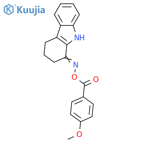 1-([(4-METHOXYBENZOYL)OXY]IMINO)-2,3,4,9-TETRAHYDRO-1H-CARBAZOLE structure