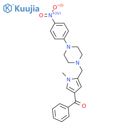 (1-METHYL-5-([4-(4-NITROPHENYL)PIPERAZINO]METHYL)-1H-PYRROL-3-YL)(PHENYL)METHANONE structure