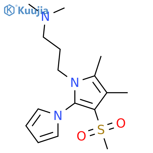 3-[2,3-DIMETHYL-4-(METHYLSULFONYL)-5-(1-PYRROLYL)-1H-PYRROL-1-YL]-N,N-DIMETHYL-1-PROPANAMINE structure