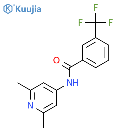 N-(2,6-Dimethylpyridin-4-yl)-3-(trifluoromethyl)benzamide structure